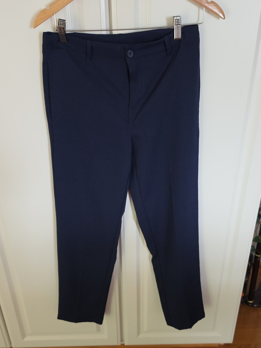 bcg Women's Navy Dress Pants - Straight Leg